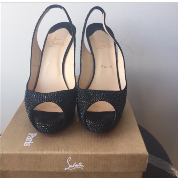 Christian Louboutin Very Riche Sling Backs Sz 41 - Picture 4 of 7